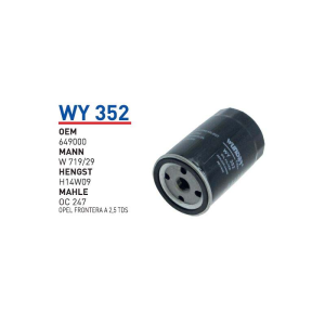 Wy352 Oem 649000 Opel frontera A Otomobil yağ filtre oil filter