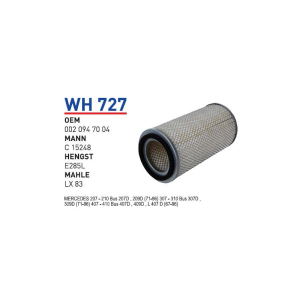 Wh727 Oem 0020947004 Mercedes 207 bus Otomobil hava filtre air filter