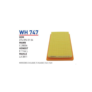 Wh747 Oem 2740940104 Mercedes C Klasse E Klasse Slc Slk Otomobil hava filtre air filter