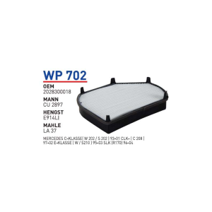 Wp702 Oem 2028300018 Mercedes 202 C-CLK-E Klass Otomobil polen filtre pollen filter