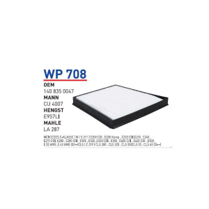 Wp708 Oem 1408350047 Mercedes 211 E Klass Otomobil polen filtre pollen filter