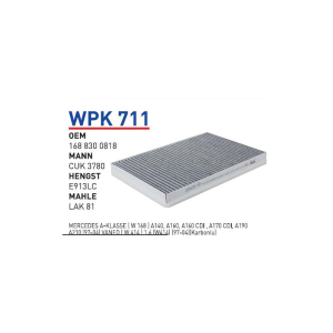 Wpk711 Oem 1688300818 Mercedes 168 A Klass Vaneo Otomobil polen filtre pollen filter