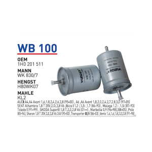 Wb100 oem 1H0201511 Mercedes 124-129-163-170-202-210-111 otomobil yakit filtre benzin fuel filter gasoline
