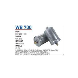 Wb700 oem 0024771301 Mercedes 129-140-103 otomobil yakit filtre benzin fuel filter gasoline