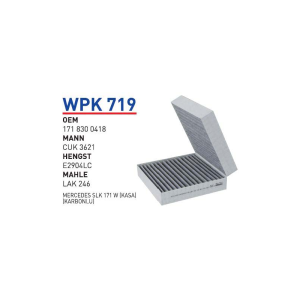 Wpk719 Oem 1718300418 Mercedes Slk 171 w otomobil polen filtre pollen filter