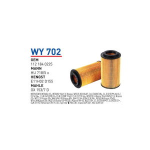Wy702 oem 1121840225 Mercedes 129-163-170-202-203-210-220 ml320-ml430 112 otomobil yağ filtre oil filter