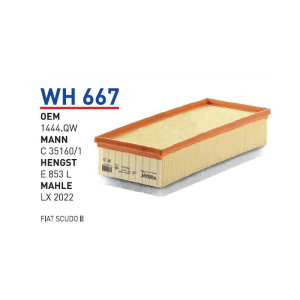 Wh667 oem 1444.QW peugeot expert otomobil hava filtre air filter
