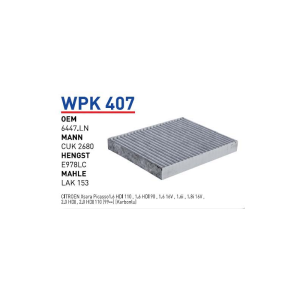 Wpk407 oem 6447.LN citroen xsara Picasso 1.6 hdi otomobil polen filtre pollen filter