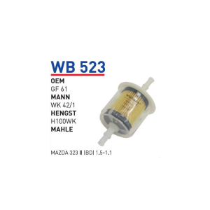 Wb523 oem GF61 peugeot 404 1.6 otomobil yakıt filtre benzin fuel filter gasoline