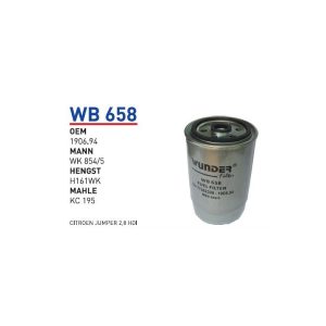 Wb658 oem 1906.94 citroen jumper 2,8 hdi otomobil yakıt filtre dizel fuel filter diesel