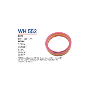Wh552 oem 895F-9601-AA ford escort cl otomobil hava filtre air filter