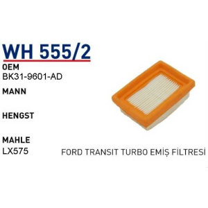 Wh555/2 oem BK31-9601-AD ford transit turbo emiş filtre otomobil hava filtre air filter