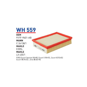Wh559 oem 91FF-9601-AB ford escort clx cabriolet otomobil hava filtre air filter