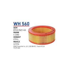 Wh560 oem 87HX-9601-AA ford transit t-12 otomobil hava filtre air filter