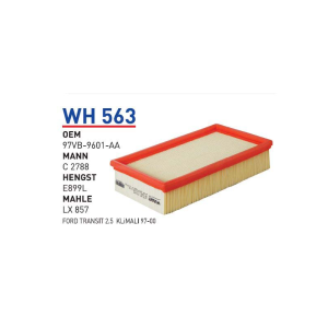 Wh563 oem 97VB-9601-AA ford transit 2.5 otomobil hava filtre air filter