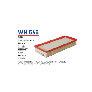 Wh565 oem 1S71-9601-AA ford mondeo III otomobil hava filtre air filter