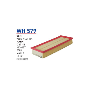 Wh579 oem 93BB-9601-BA ford mondeo 1,8 td otomobil hava filtre air filter