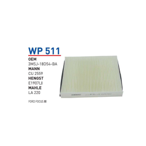 Wp511 oem 3M5J-18D54-BA ford focus III otomobil polen filtre pollen filter