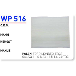 Wp516 oem DG9H18D483BA ford mondeo-edge-galaxy III otomobil polen filtre pollen filter
