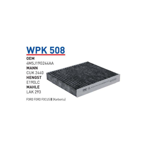 Wpk508 oem 4M5J19G244AA ford focus II c Max otomobil polen filtre pollen filter